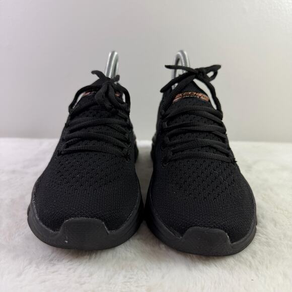 Skechers BOBS Women’s Black/Copper Flex Connect Memory Foam Sneakers Size 6 - Picture 3 of 10